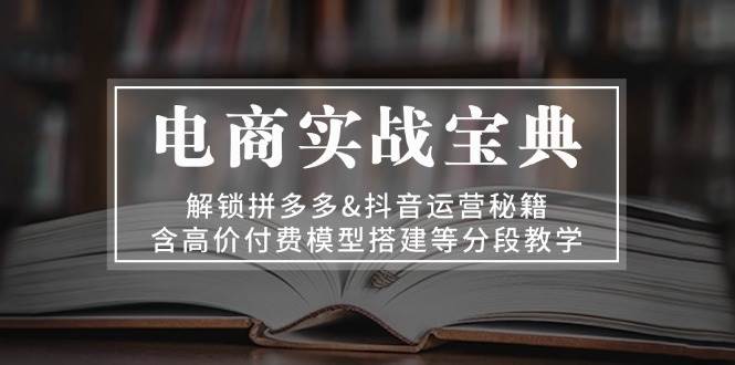 电商实战宝典 解锁拼多多&抖音运营秘籍 含高价付费模型搭建等分段教学-创客网