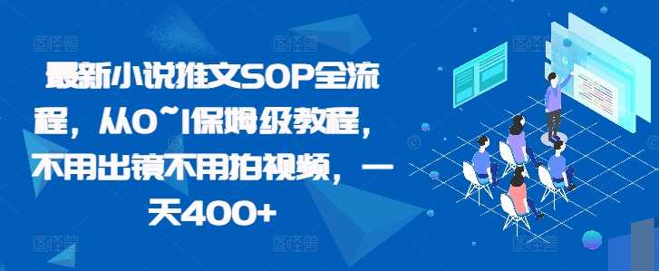 最新小说推文SOP全流程，从0~1保姆级教程，不用出镜不用拍视频，一天400+-创客网