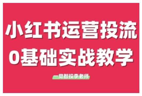 小红书运营投流，小红书广告投放从0到1的实战课，学完即可开始投放-创客网