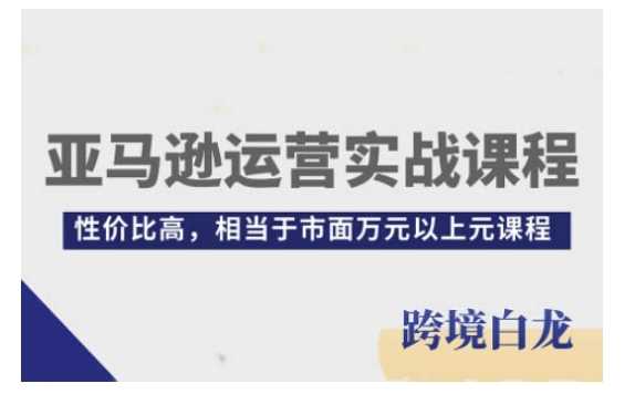 亚马逊运营实战课程，亚马逊从入门到精通，性价比高，相当于市面万元以上元课程-创客网