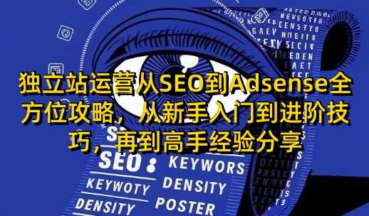 独立站运营从SEO到Adsense全方位攻略，从新手入门到进阶技巧，再到高手经验分享-创客网