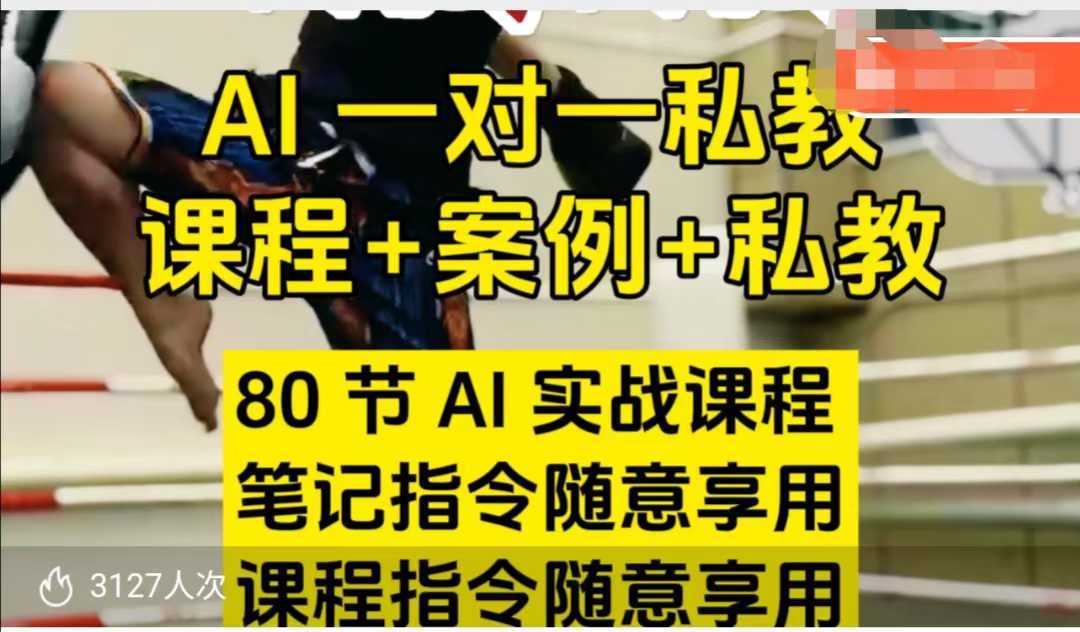 AI指令实战课，课程+案例，80节AI实战课程，笔记指令随意享用，课程指令随意享用-创客网